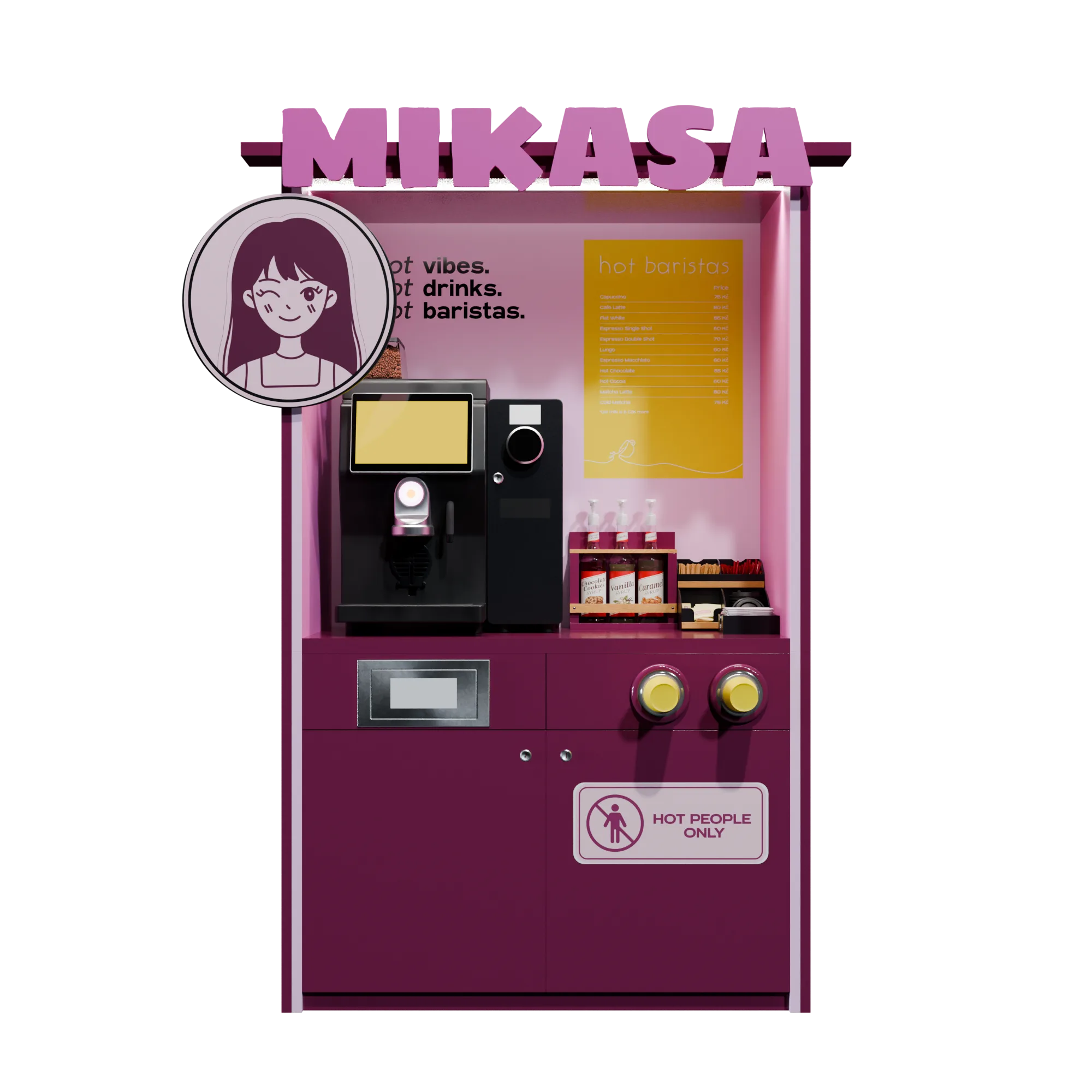 Mikasa — Hot Baristas coffee station